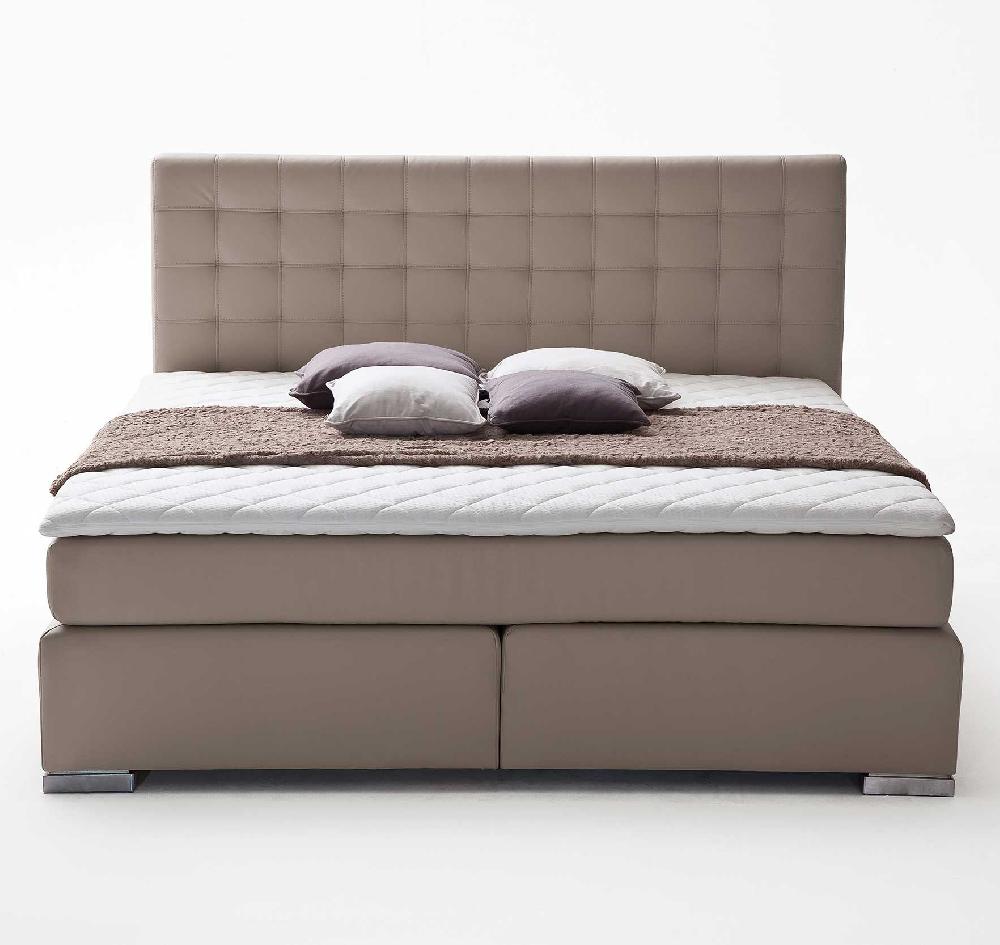 Emob Boxspring Bonita 180x200 Kunstleder - Taupe