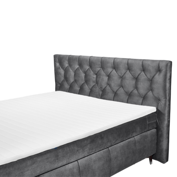 Emob Boxspring Pemberley 160x200cm - Antraciet