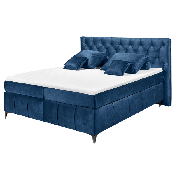 Emob Boxspring Pemberley 160x200cm - Blauw