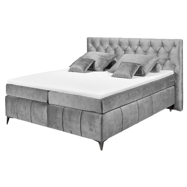 Emob Boxspring Pemberley 160x200cm - Grijs