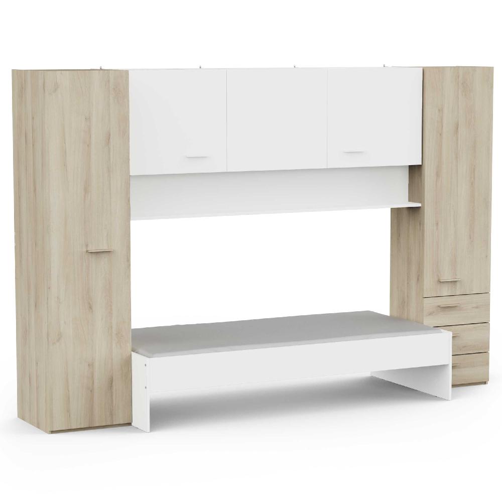 Emob Brugkast Tidelle-mat Wit/eikdecor