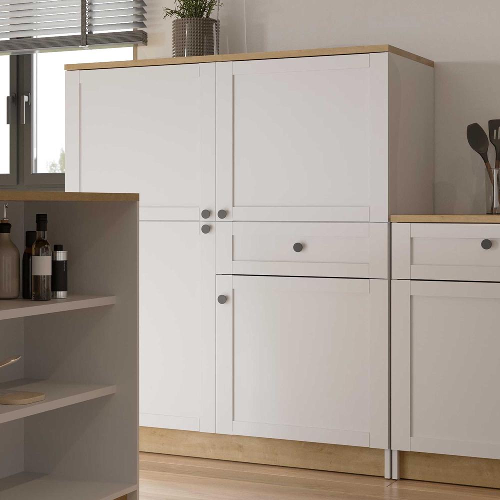 emob Buffetkast Cottage - 4 deuren & 1 lade - wit