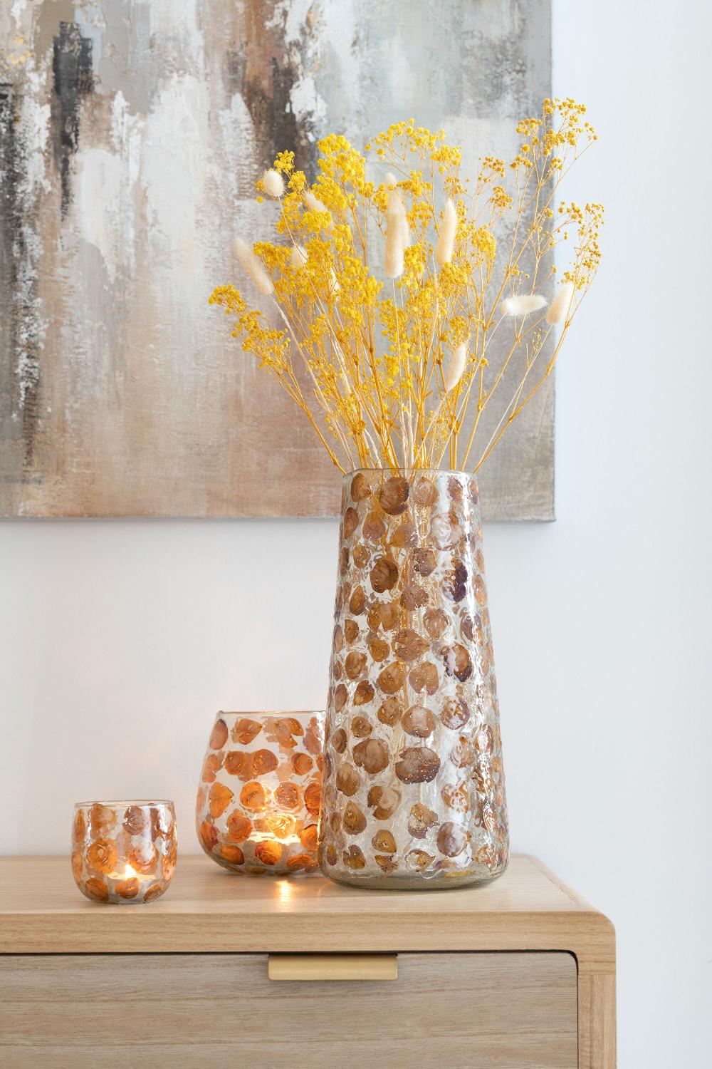 Emob Bundel Gedroogde Gypsophilia Geel