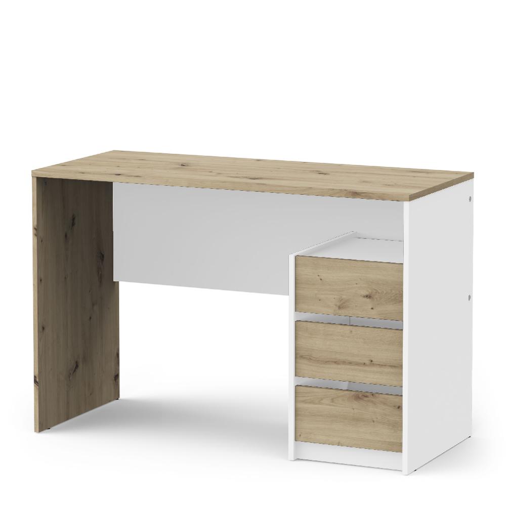 Emob Bureau Harisson - 50x117x77 Cm - Bruin/eikenhout