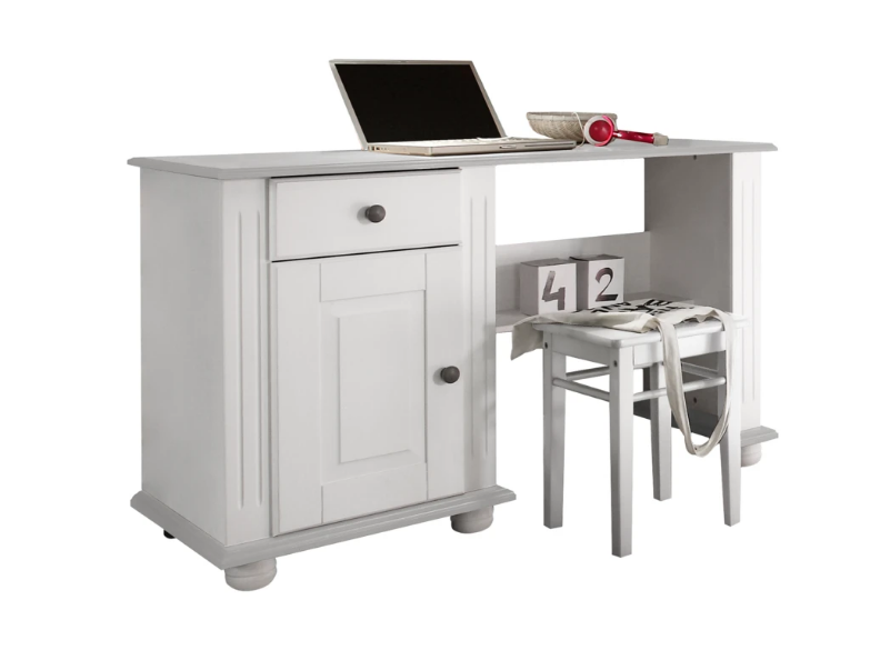 Emob Bureau Laurel 120cm - Wit