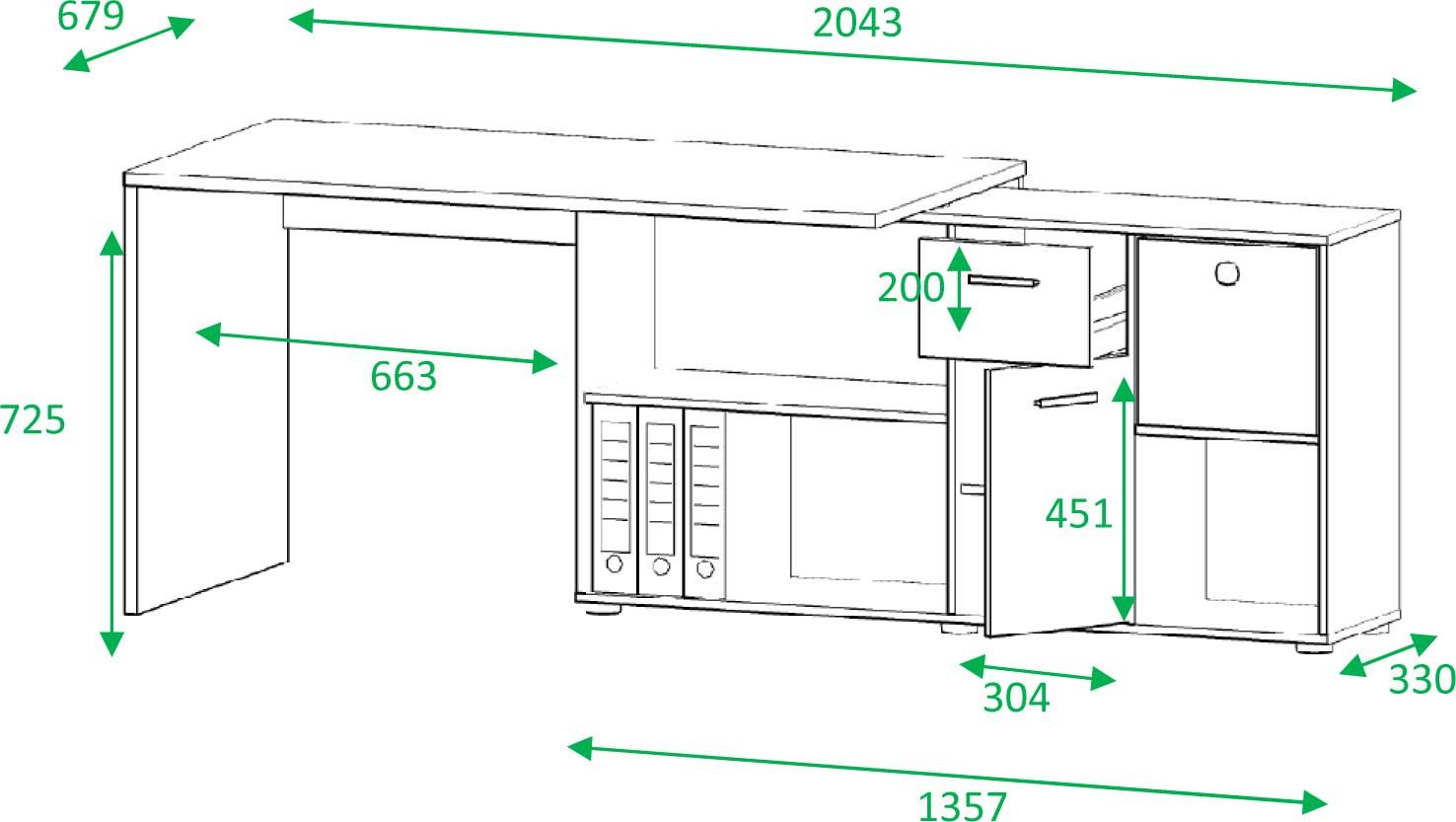 Emob Bureau Lex - Zwart