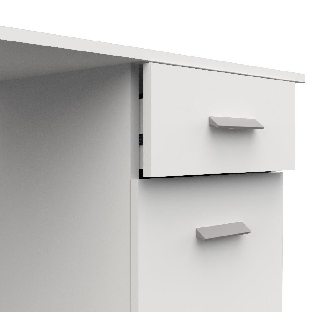 Emob Bureau Osiris - 448x108 40x75 Cm - Wit/spaanplaat