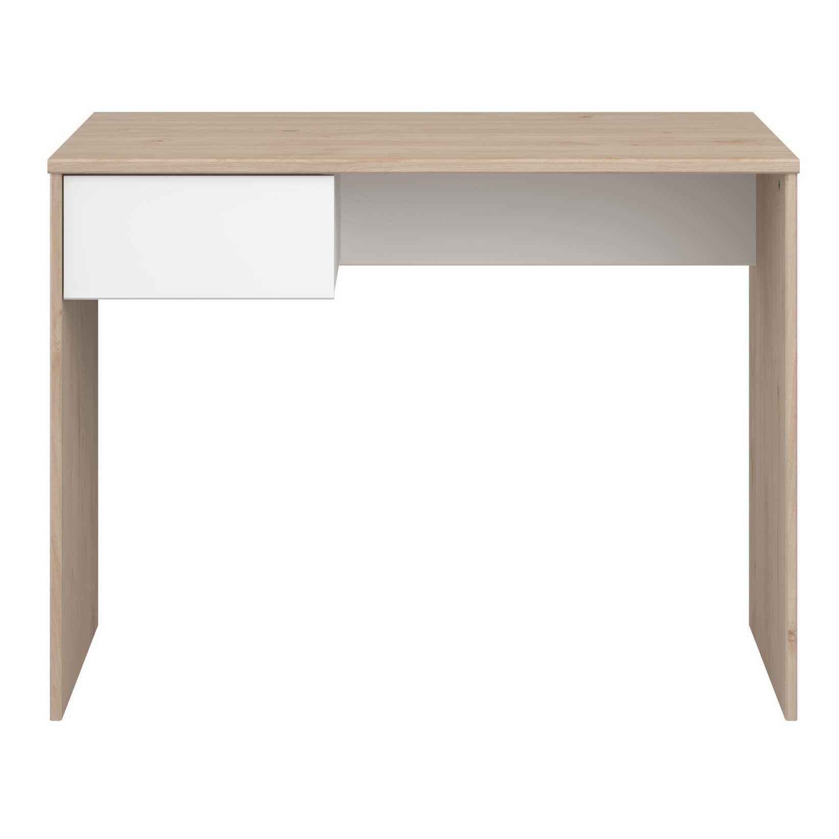 Emob Bureau Shelby 94 Cm Met 1 Lade - Eik/wit