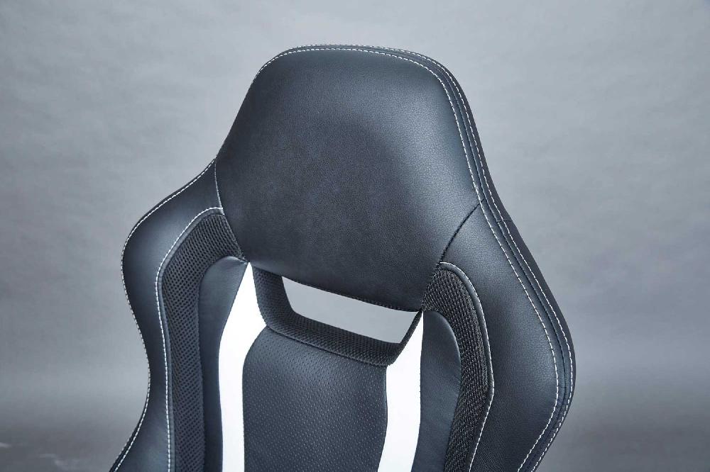 Emob Bureaustoel Cool Life Kunstleer - Zwart/wit