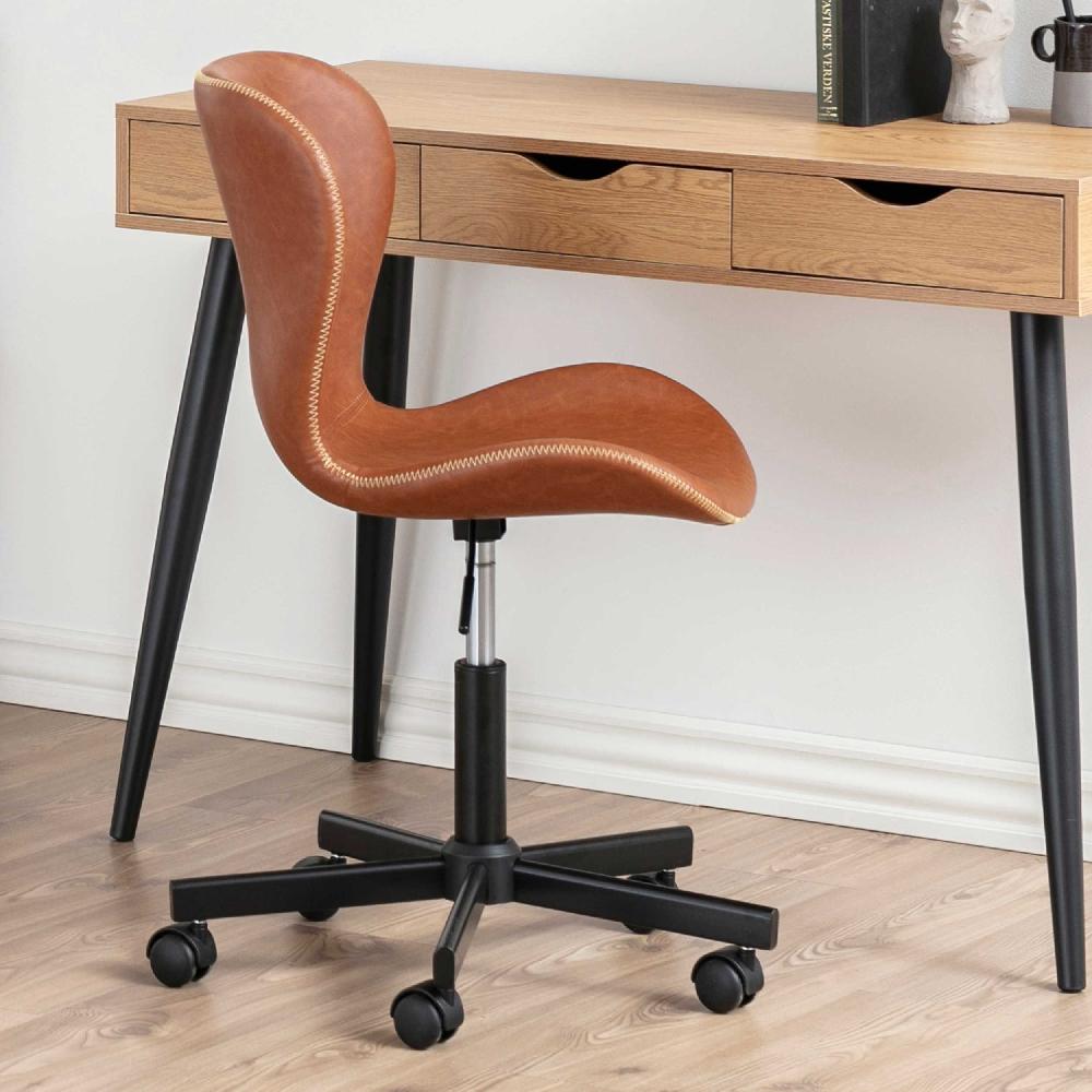 emob Bureaustoel Tilda - cognac/zwart