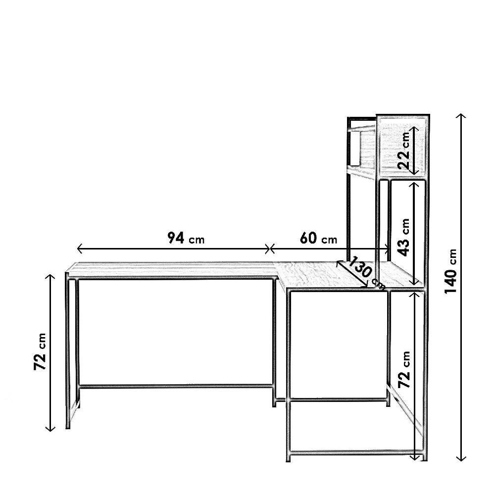 emob Bureautafel Woody Fashion