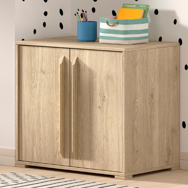 emob Commode Sam 68x43x61cm - 2 deuren - eikdecor