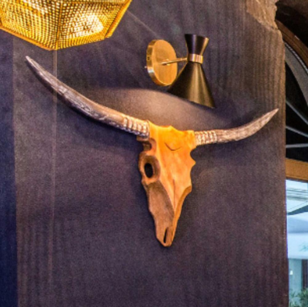 emob Deco Buffelkop - Bruin/Grijs Teakhout