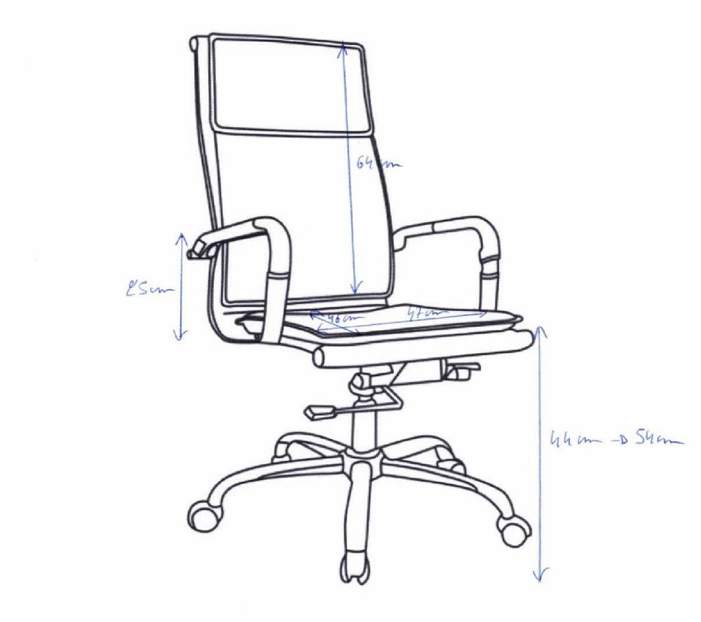 Emob Directiestoel Vasco - Zwart