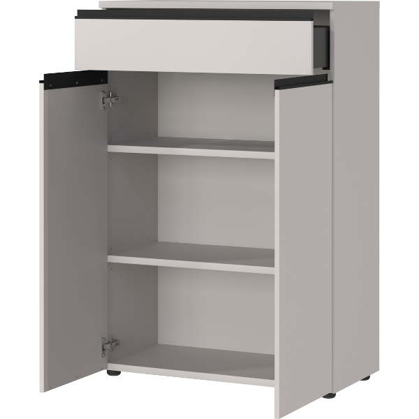 Emob Dossierkast Bogdan - 2 Deuren & 1 Lade - Beige