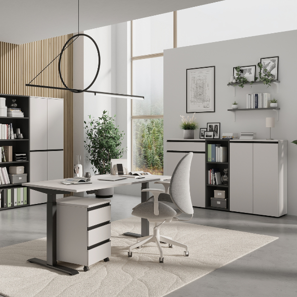 Emob Dossierkast Bogdan - 2 Deuren - Beige