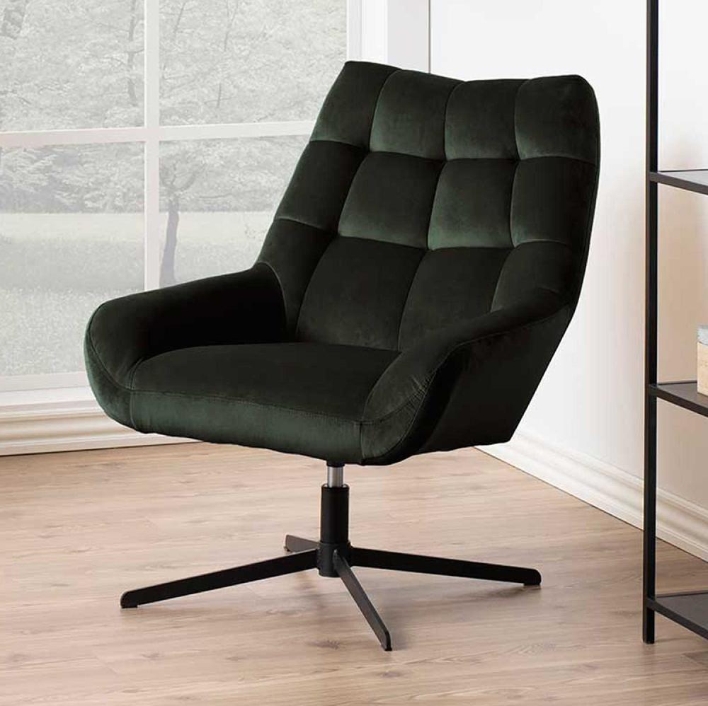 emob Draaifauteuil Madrid - donkergroen/zwart