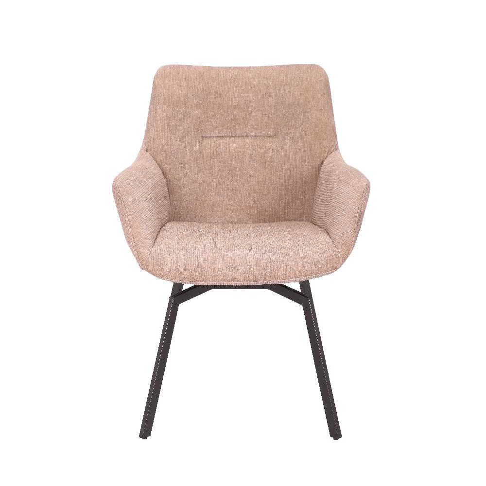 Emob Draaistoel Modesta Ribfluweel - Beige