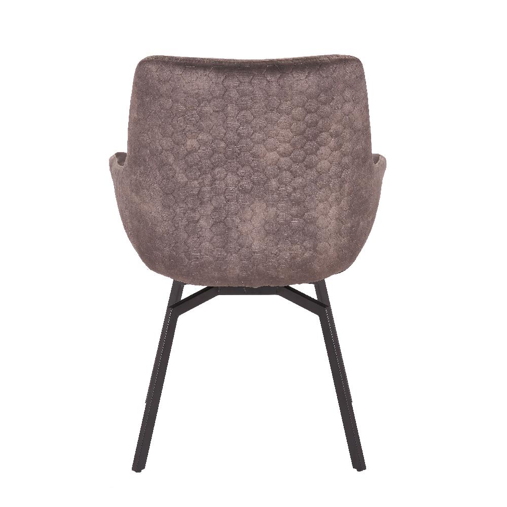 Emob Draaistoel Modesta Ribfluweel - Taupe