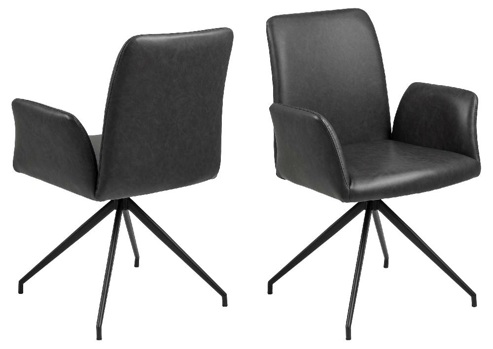 emob Draaistoel Robert - zwart