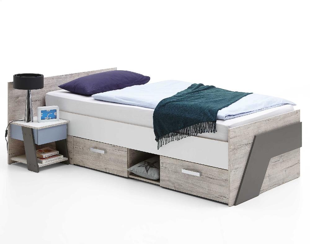 Emob Eenpersoonsbed Nano Met 2 Lades