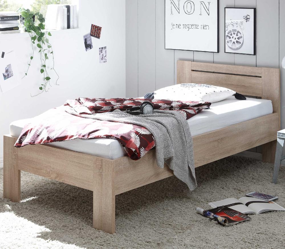 emob Eenpersoonsbed Sartre 90x200 - eik