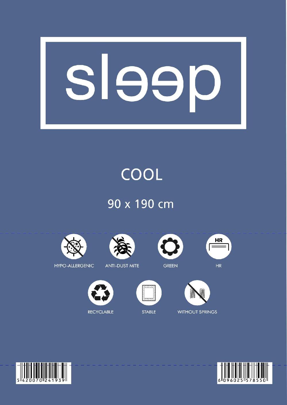 Emob Eenpersoonsmatras Cool 90x190x10cm - Koudschuim