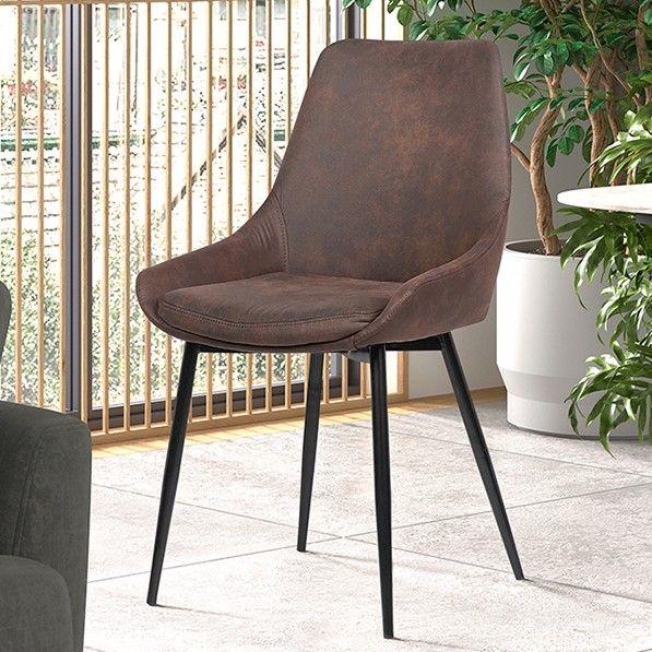 emob Eetkamerstoel Mirano-bruin