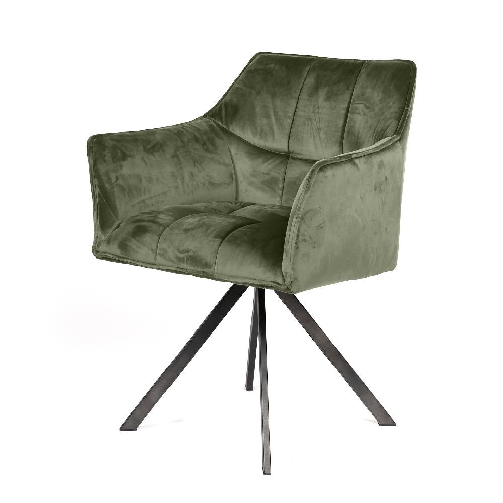 Emob Eetkamerstoel Richi - Olijfgroen