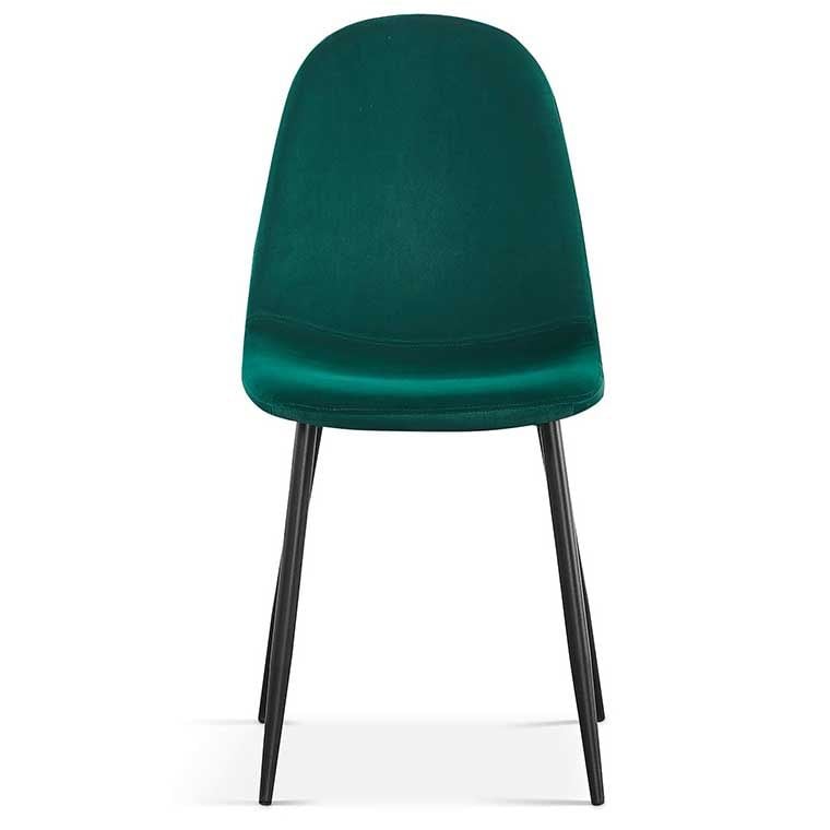 Emob Eetkamerstoel Valeska Fluweel - Groen