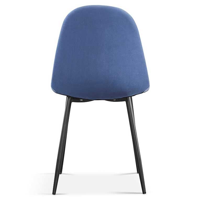 Emob Eetkamerstoel Valeska Fluweel - Lichtblauw