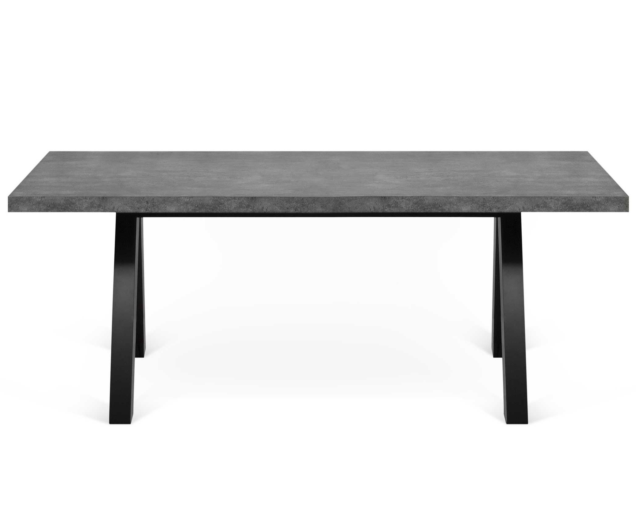 emob Eettafel Alex 200x100cm - Betonlook