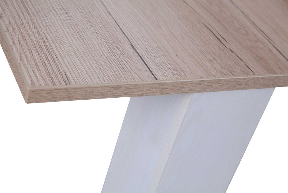 Emob Eettafel Armando 160-200 X 90 - Eik/wit