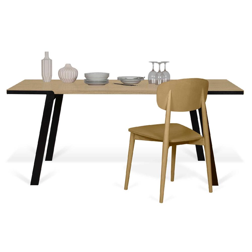 Emob Eettafel Drina 180 X 90 Cm-eik