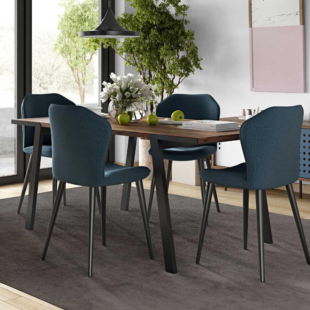 emob Eettafel Drina 180 x 90 cm-notenhout