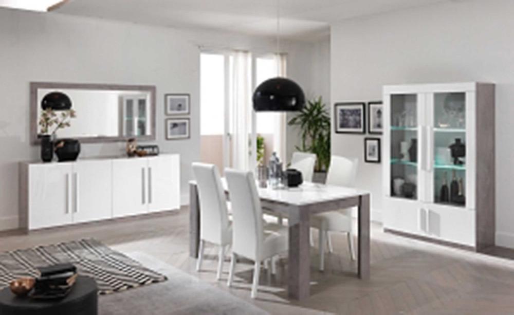 Emob Eettafel Greta 190 Cm - Beton/wit