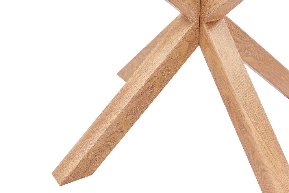 Emob Eettafel Hasel ø120cm - Bruin/glas