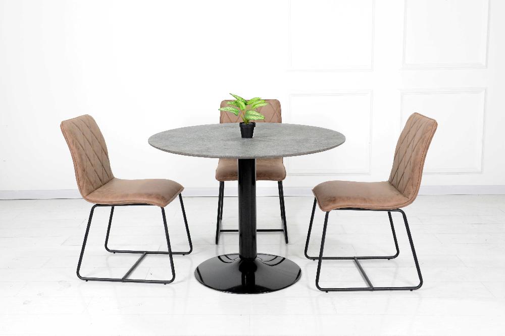 Emob Eettafel Josua ø105 Cm - Zwart