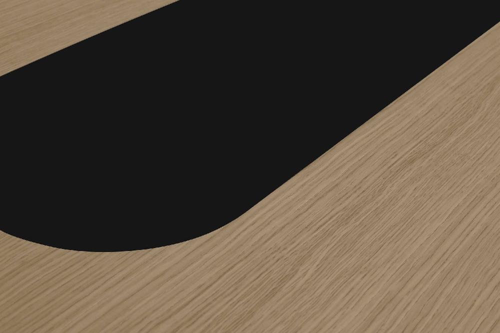 Emob Eettafel Lago 180x100 - Eik/wit