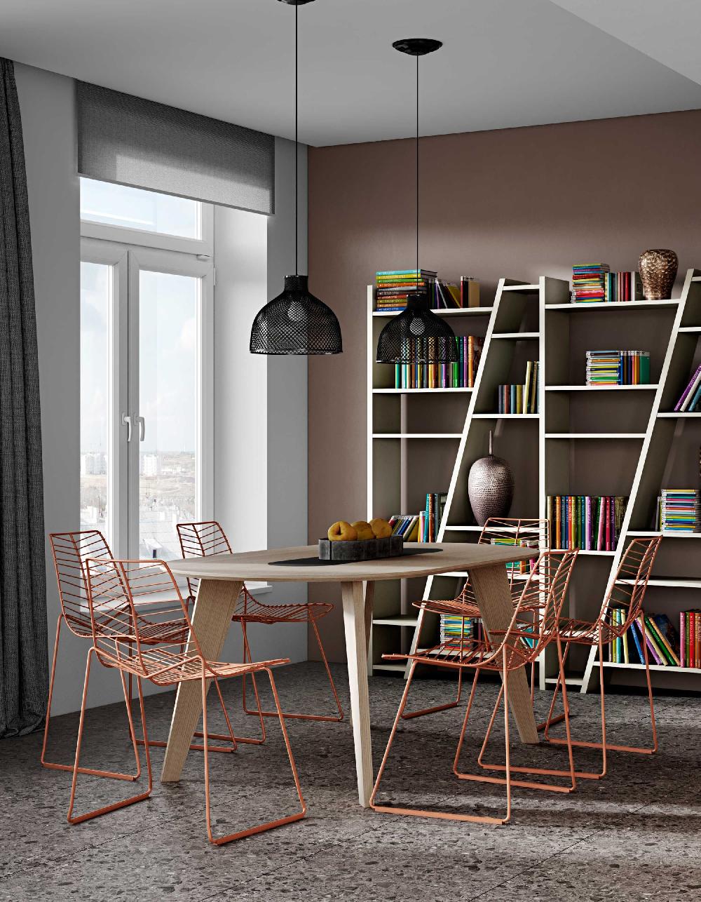 Emob Eettafel Lago 180x100 - Eik/wit