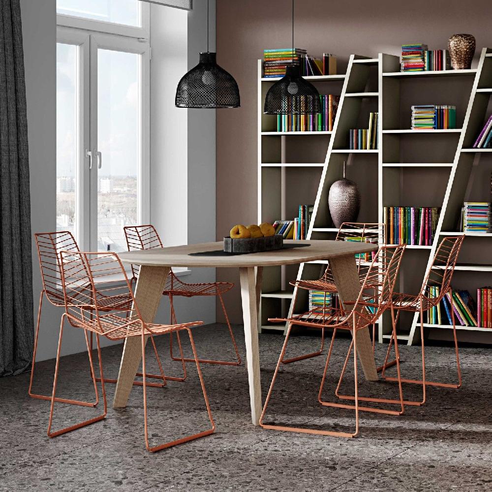 emob Eettafel Lago 180x100 - eik/wit