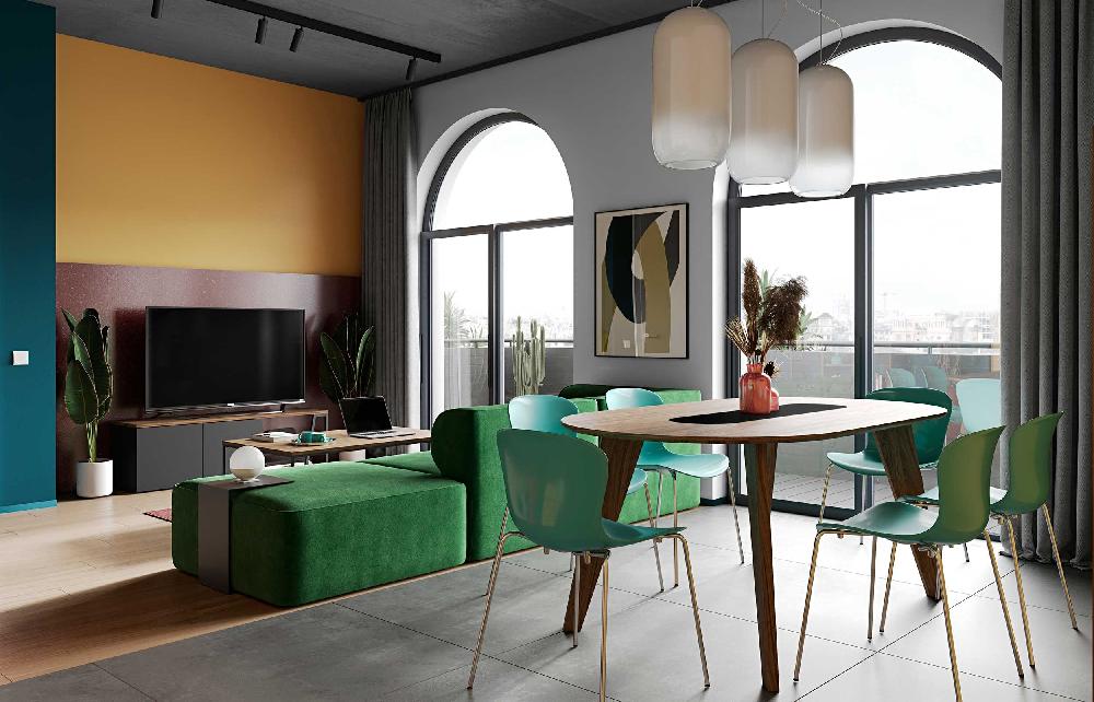 Emob Eettafel Lago 180x100 - Walnoot/zwart