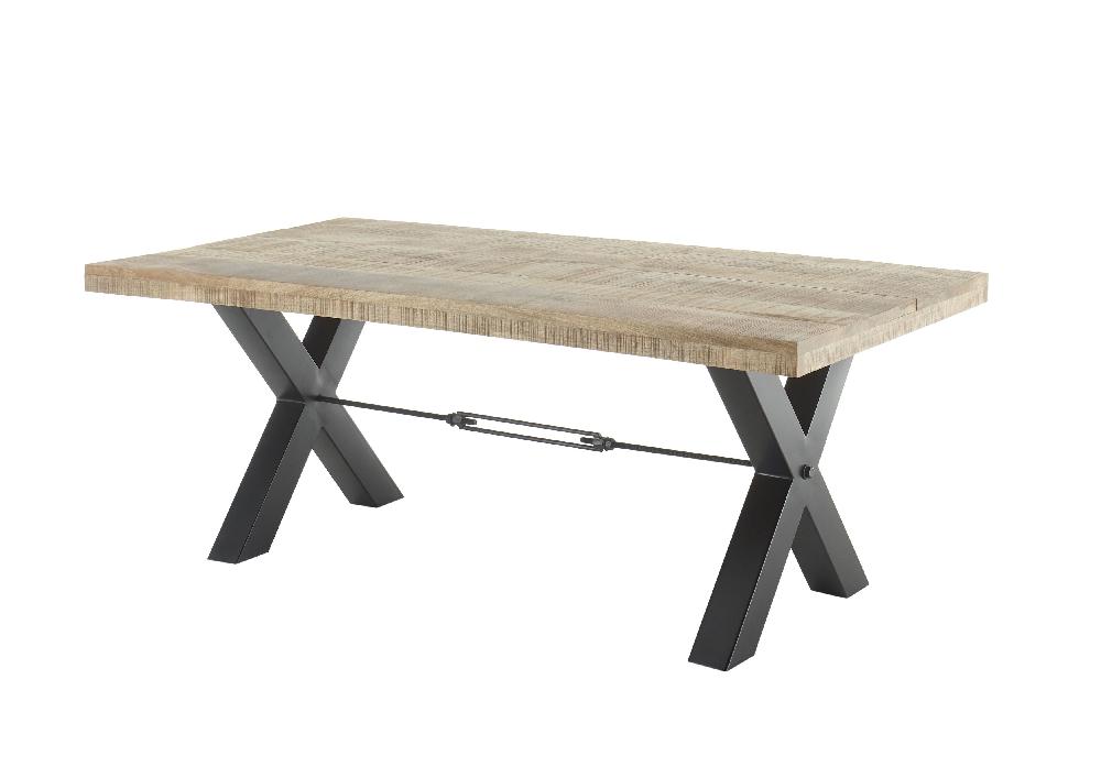 Emob Eettafel Mares Rechthoekig 200cm - Mangohout