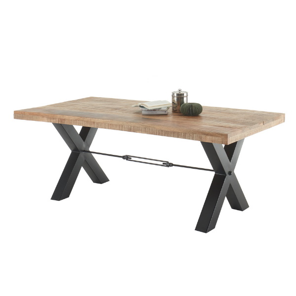 emob Eettafel Mares rechthoekig 200cm - mangohout