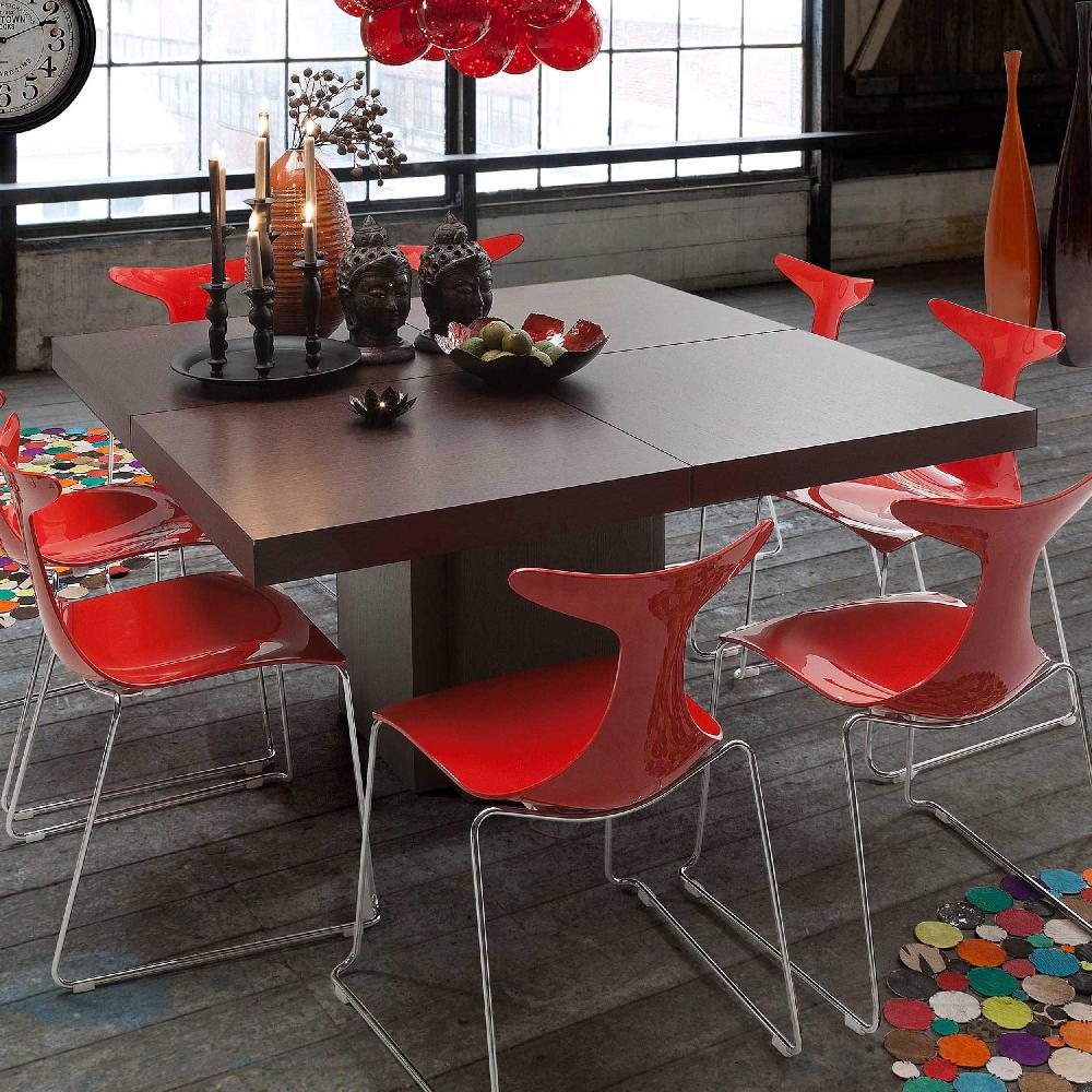 emob Eettafel Mundus 150 x 150 cm - chocoladefineer