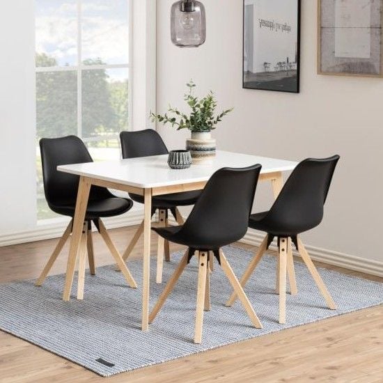 emob Eettafel Ramon 120x80cm - wit