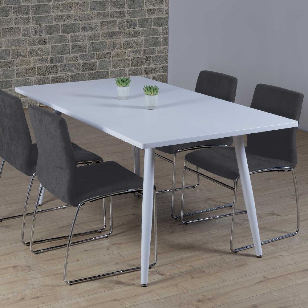 emob Eettafel Rinus 200cm - wit