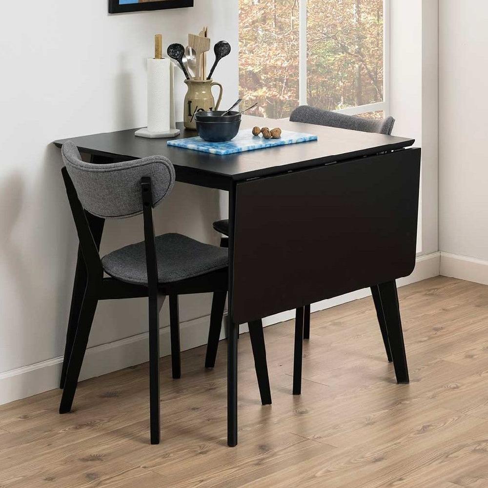 emob Eettafel Rover 80/120x80 - zwart