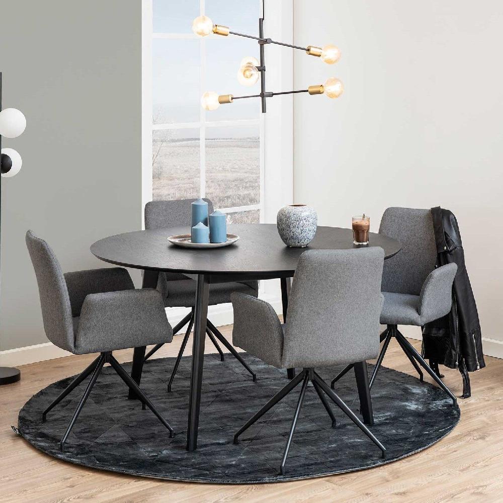 emob Eettafel Rover Ø140 - zwart