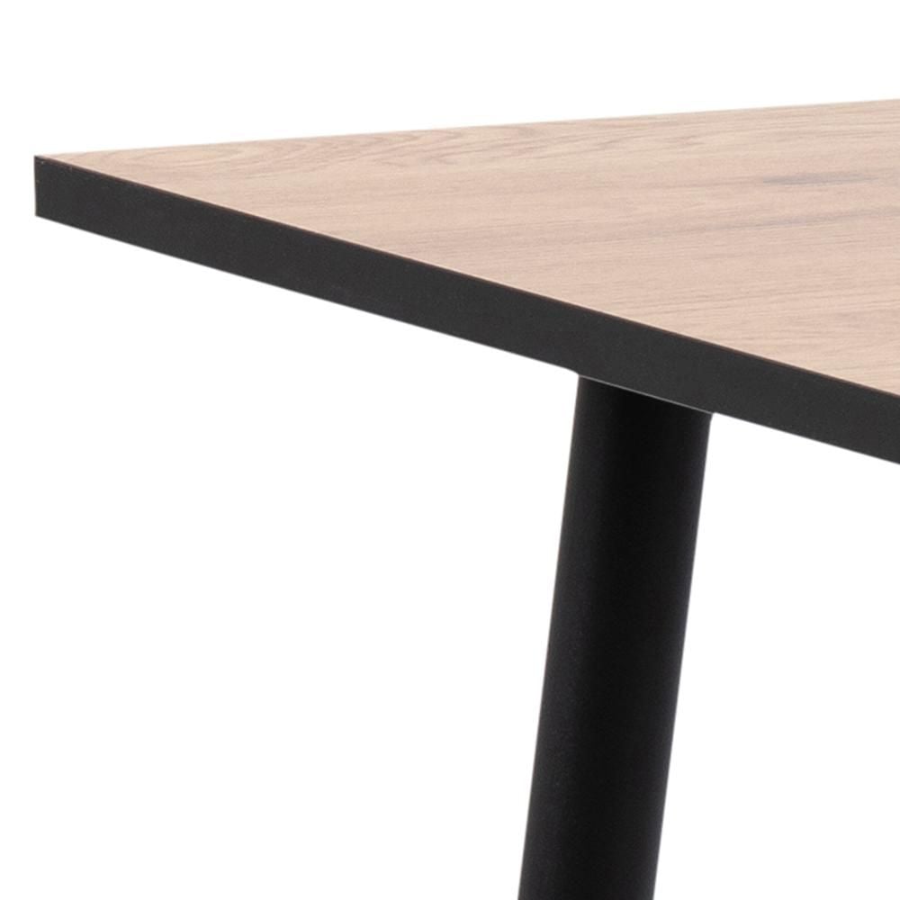 Emob Eettafel Wilhelm 80x80 - Wilde Eik/zwart